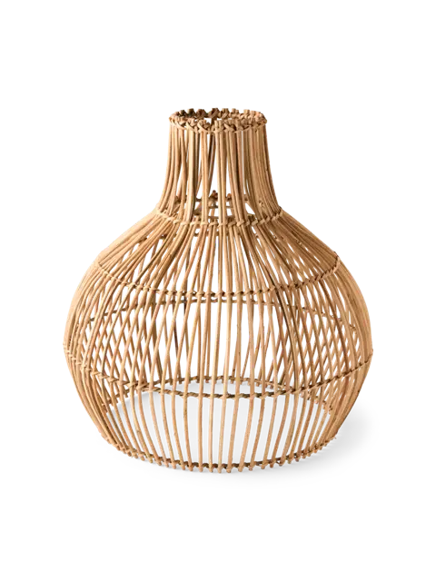 Lampeskærm i rattan